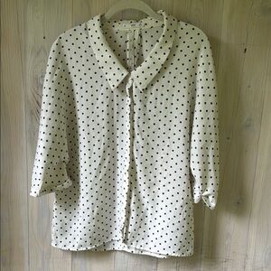 Mango Polka Dot Blouse Size 4